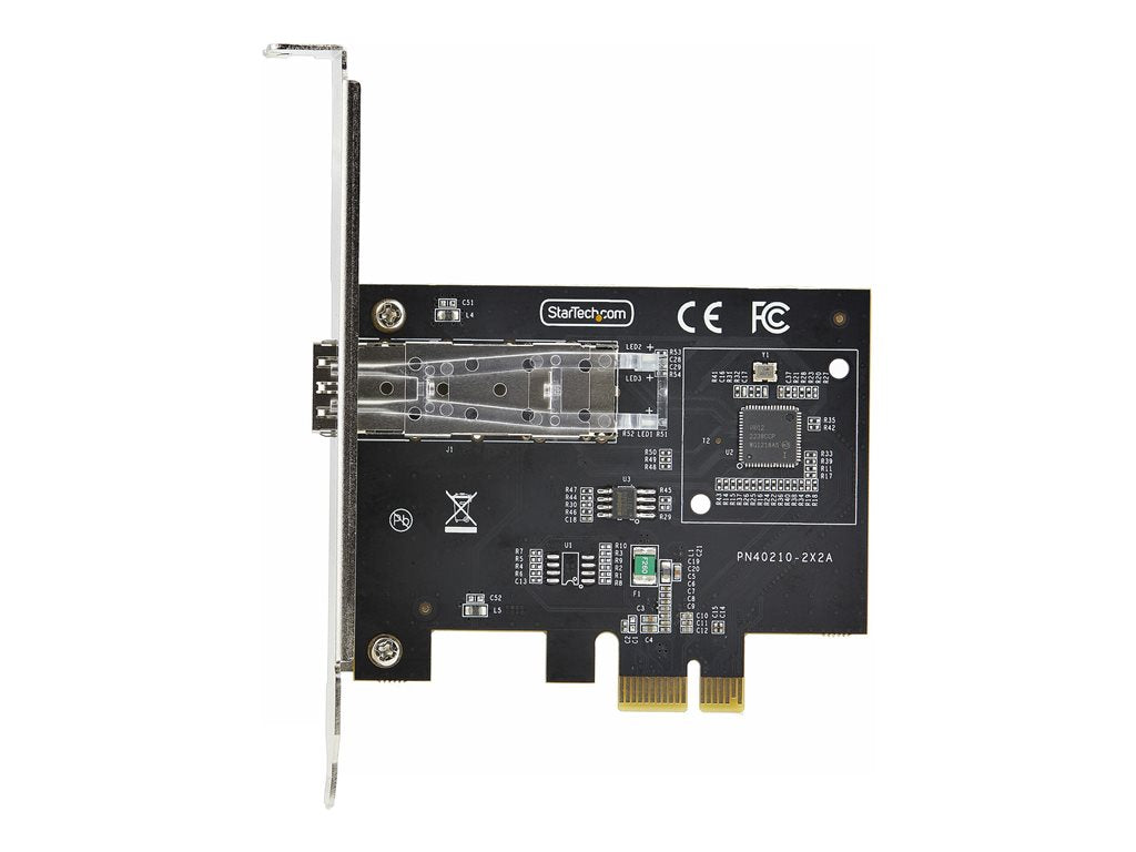 StarTech.com 1-Port GbE SFP Network Card, PCIe 2.1 x1, Intel I210-IS, 1GbE Controller, 1000BASE Copper/Fiber Optic, Single-Port P011GI-NETWORK-CARD