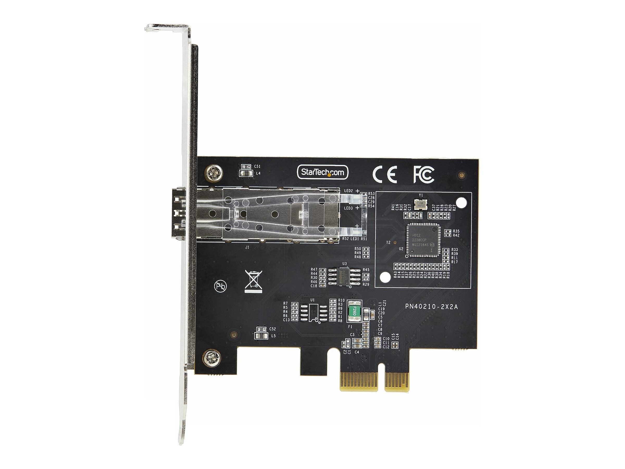 StarTech.com 1-Port GbE SFP Network Card, PCIe 2.1 x1, Intel I210-IS, 1GbE Controller, 1000BASE Copper/Fiber Optic, Single-Port P011GI-NETWORK-CARD