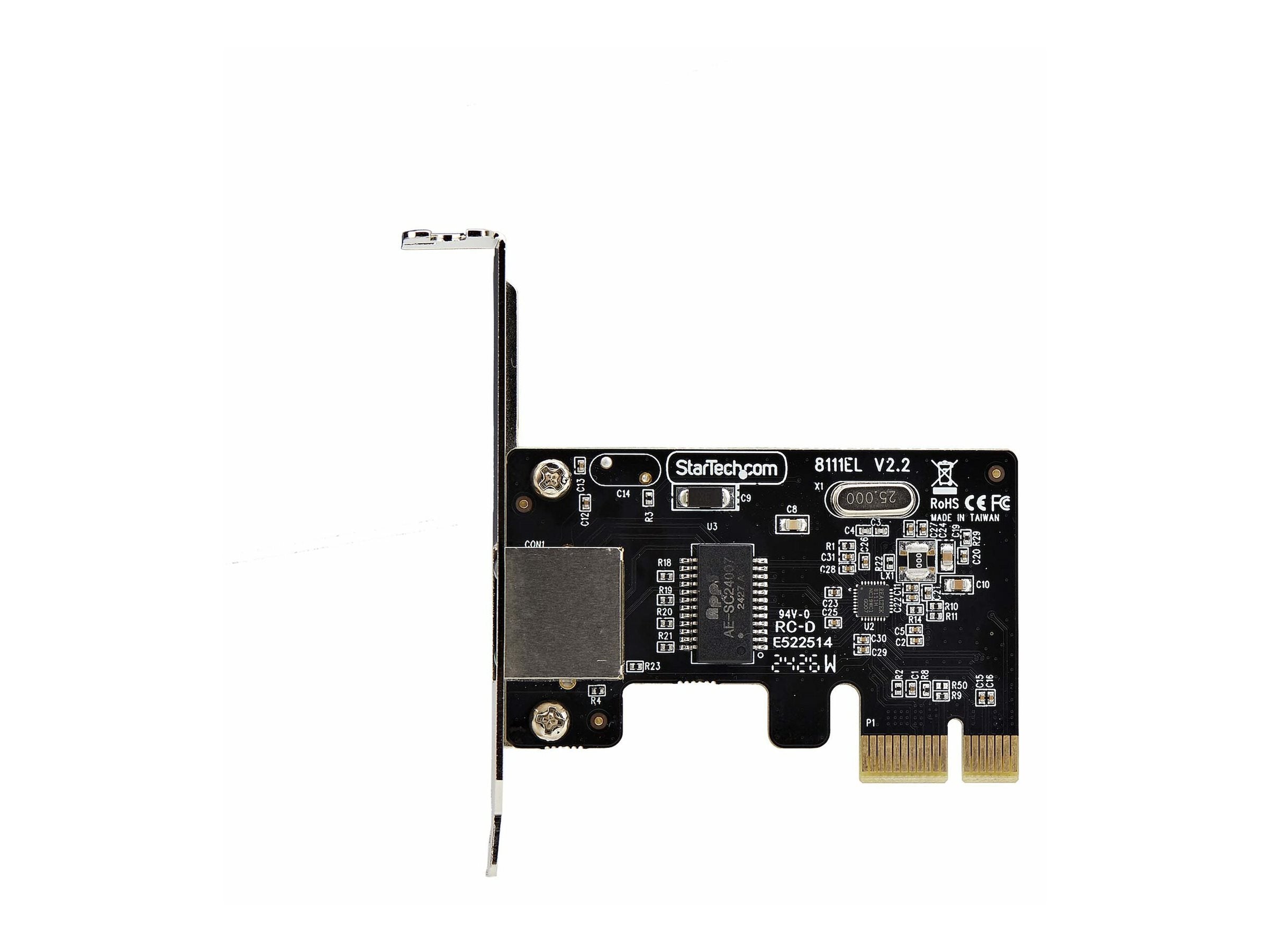StarTech.com 1-Port Gigabit PCIe Network Adapter Card, TAA Compliant - Network adapter - PCIe low profile - Gigabit Ethernet ST1000SPEX2LT