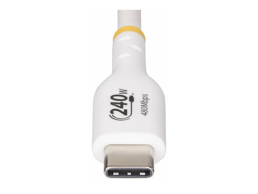 StarTech.com 10ft USB C Charging Cable, USB-IF Certified USB-C Cable 240W - USB cable - 24 pin USB-C (M) to 24 pin USB-C (M) USB2EPR10FW