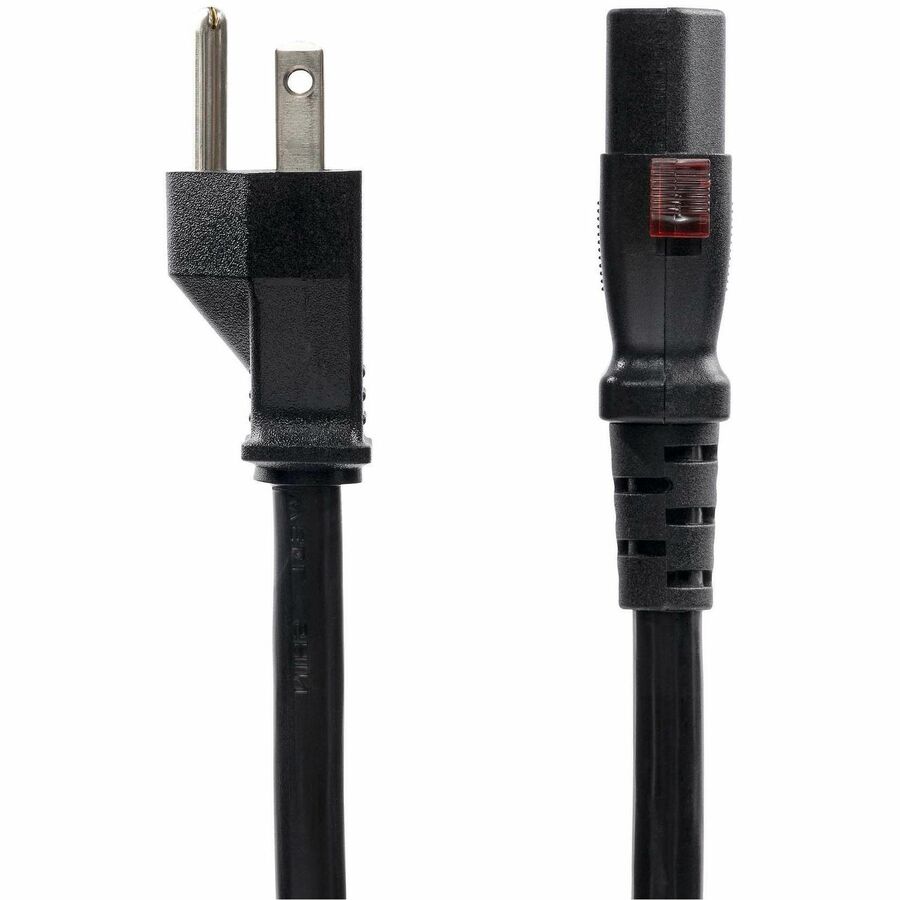 StarTech.com 12ft (3.6m) Heavy Duty Power Cord NEMA 5-15P to Locking C13 AC Power Cable 15