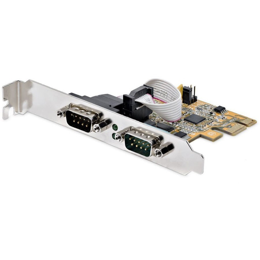 StarTech.com 2-Port PCI Express Serial Card, Dual Port PCIe to RS232 (DB9) Serial Card,