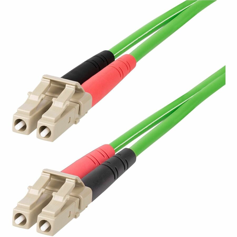 StarTech.com 25m (82ft) LC to LC (UPC) OM5 Multimode Fiber Optic Cable, 50/125µm LCLCL-25M-OM5-FIBER