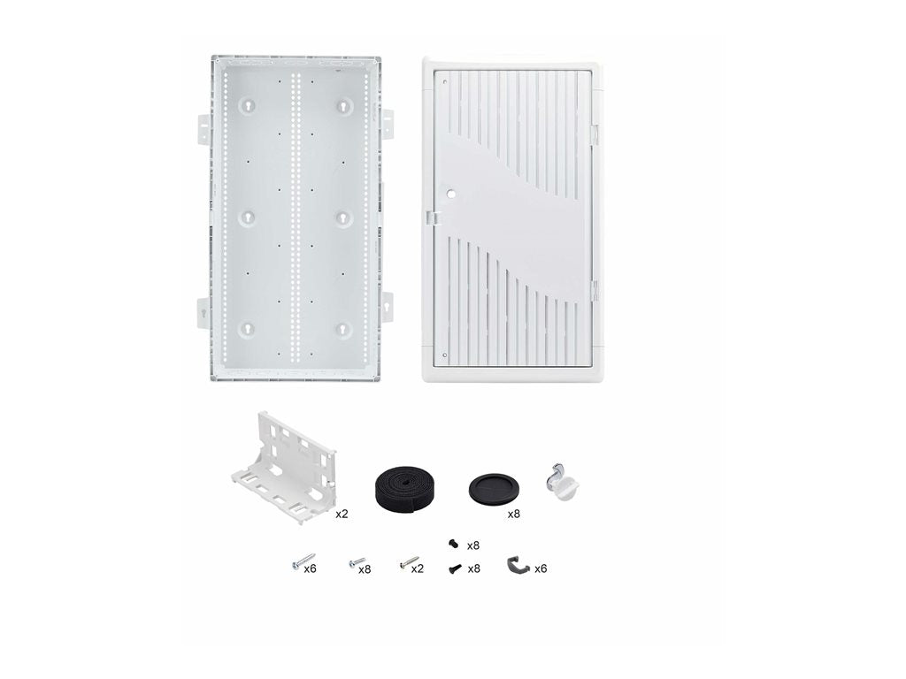 StarTech.com 28in Wall-Mount Media Enclosure, Structured Media Enclosure - Cable management enclosure - wall mountable - white 28P1-MEDIA-ENCLOSURE