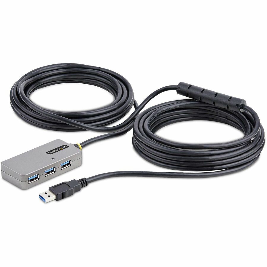 StarTech.com 33ft (10m) USB 3.2 Gen 1 5Gbps Active Cable with 4-Port USB Hub - USB 3.2