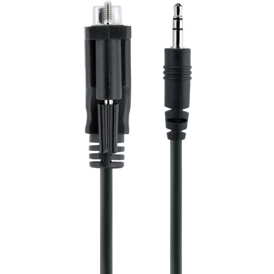 StarTech.com 3ft (1m) DB9 to 3.5mm Serial Cable for Serial Device Configuration, RS232 DB9 Male to 3.5mm for Calibrating via Audio Jack