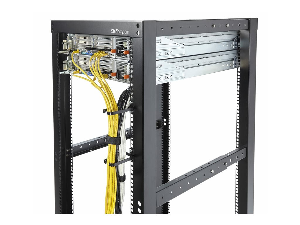 StarTech.com 5-Pack 1U Vertical Cable Management D-Ring Hooks, Cable Manager For 19 Server Racks/Cabinets CMHOOK1UN5PK