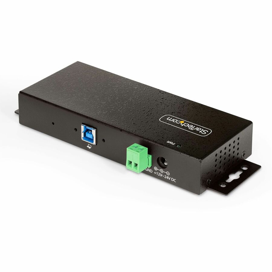 StarTech.com 7-Port Managed USB Hub, Heavy Duty Metal Industrial Housing, ESD & Surge