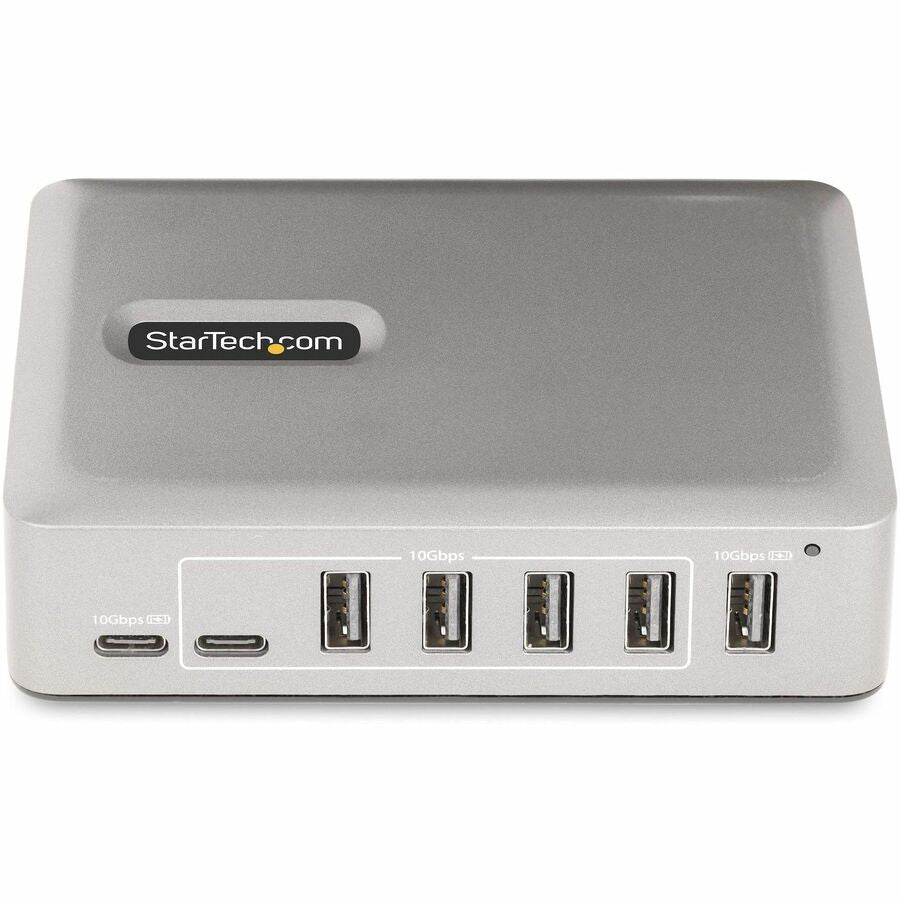 StarTech.com 7-Port USB-C Hub, 5x USB-A + 2x USB-C, Self-Powered w/ 65W Power Supply, USB