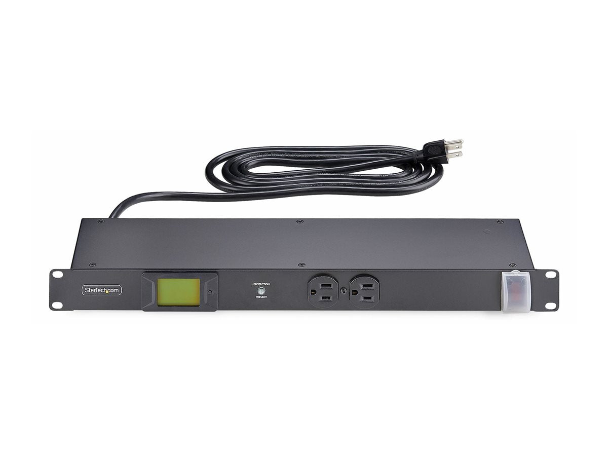 StarTech.com 8-Outlet Rack Mount Metered PDU, 1U Server Power Strip, TAA - Power distribution unit (rack-mountable) - AC 120 8NM8-RACK-MOUNT-PDU