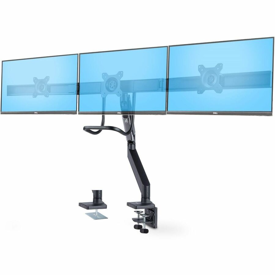 StarTech.com Crossbar Triple Monitor Desk Mount For Up To 3x 27in Screens, VESA 3M1A3SG-MONITOR-ARM