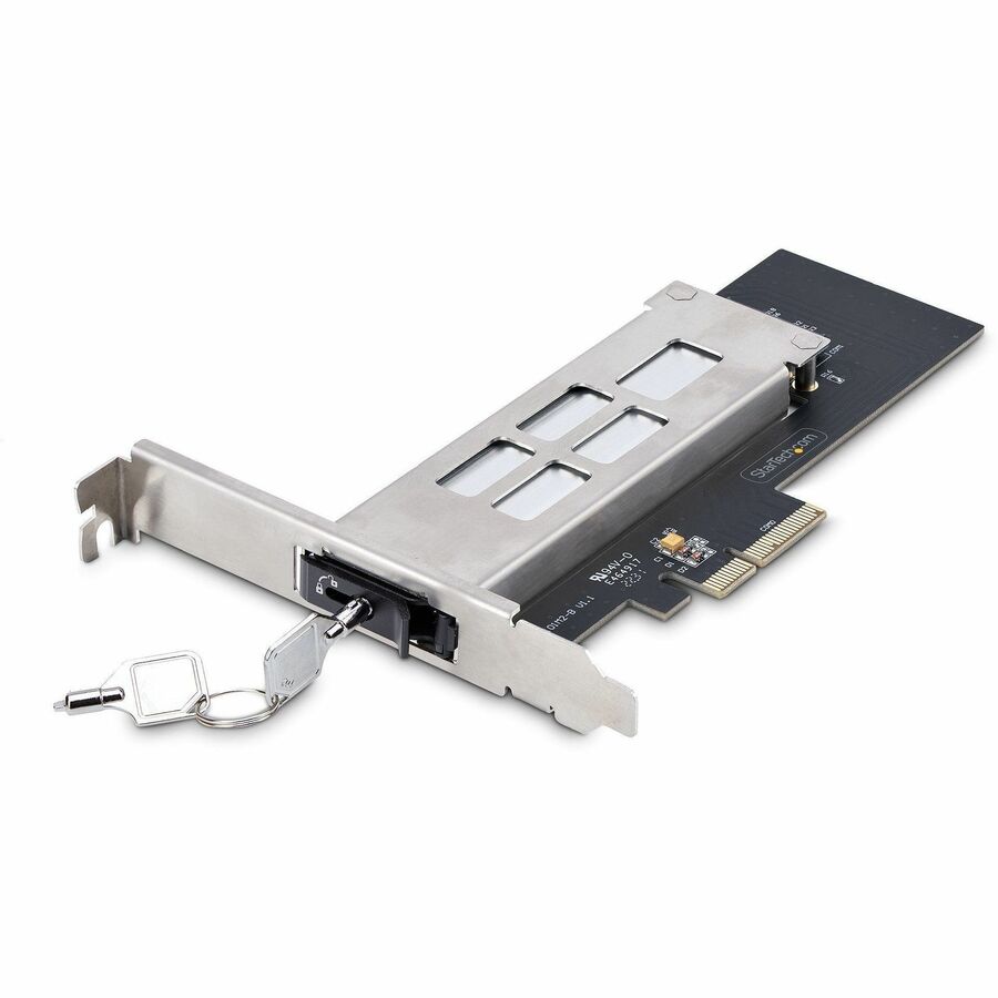 StarTech.com M.2 NVMe SSD to PCIe x4 Removable Mobile Rack for PCI Express Expansion Slot