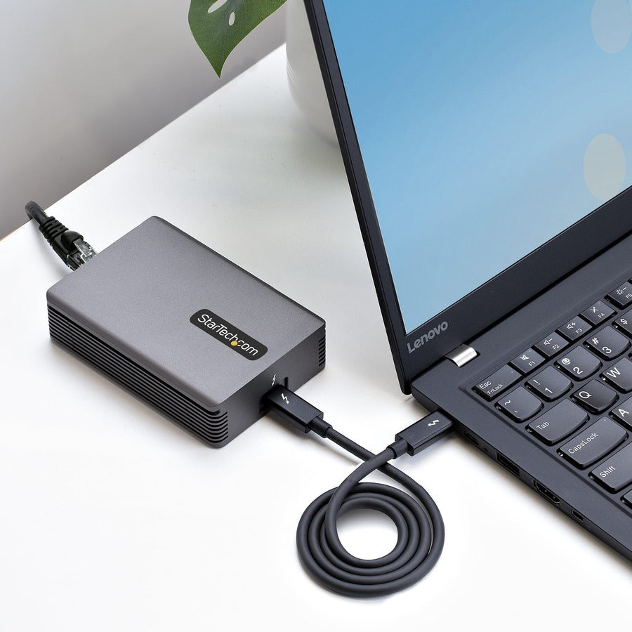 StarTech.com Thunderbolt 3 to Ethernet Adapter, 10GbE, Multi-Gigabit Thunderbolt 3 to