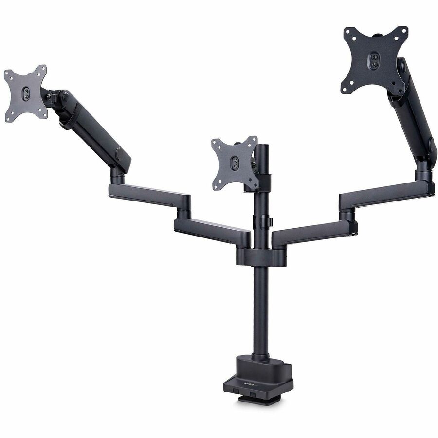 StarTech.com Triple Monitor Desk Mount For Up To Three 27in Screens, VESA 75x75/100x100, 3MP2AG-MONITOR-ARM