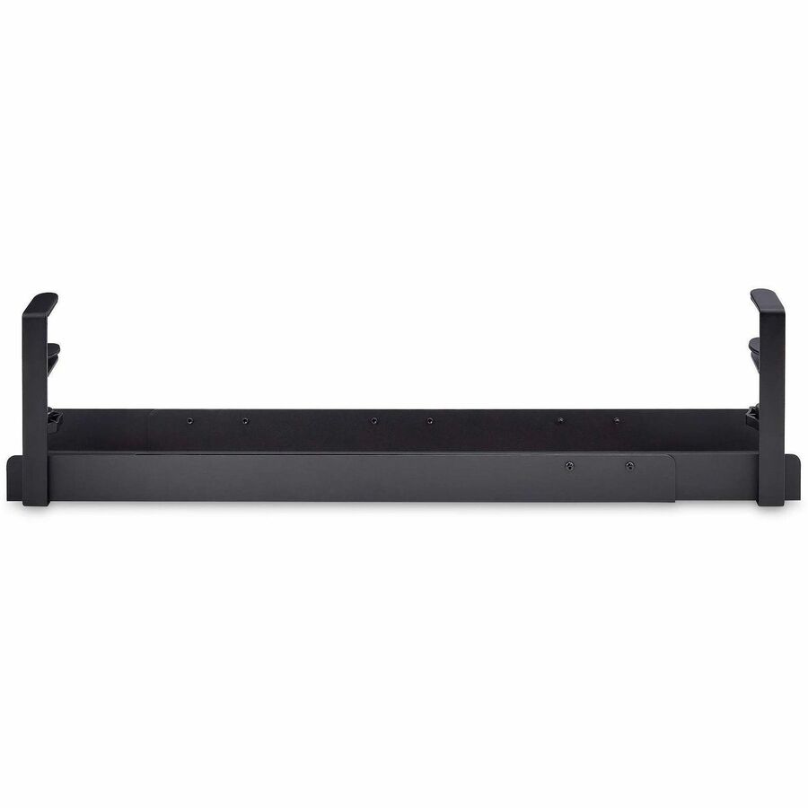 StarTech.com Under Desk Cable Management Tray, Length Adjustable, Clamp-On Installation, CALB-DESK-CABLE-TRAY