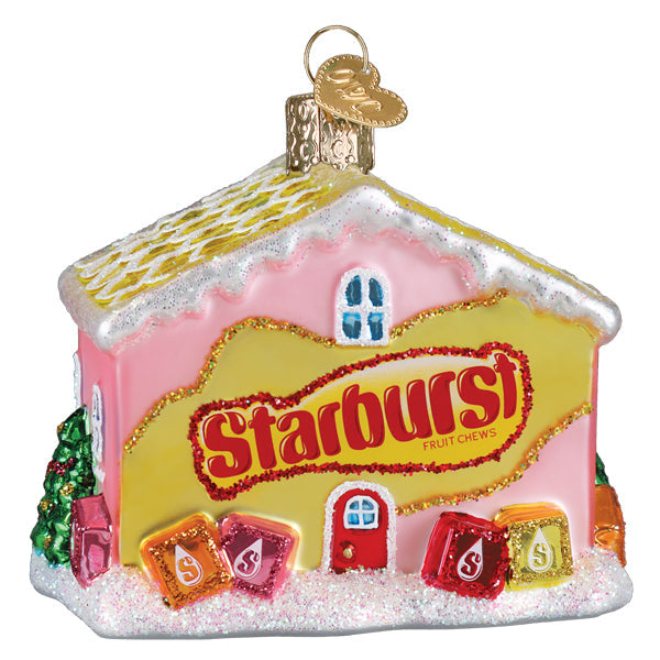 Starburst Cottage Glass Ornament