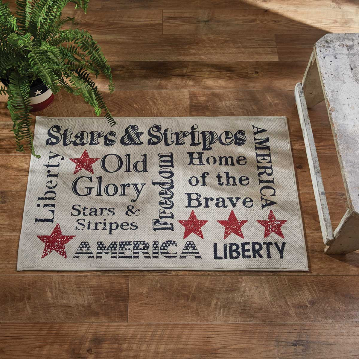 Stars And Stripes Print Rug - 2' x 3'