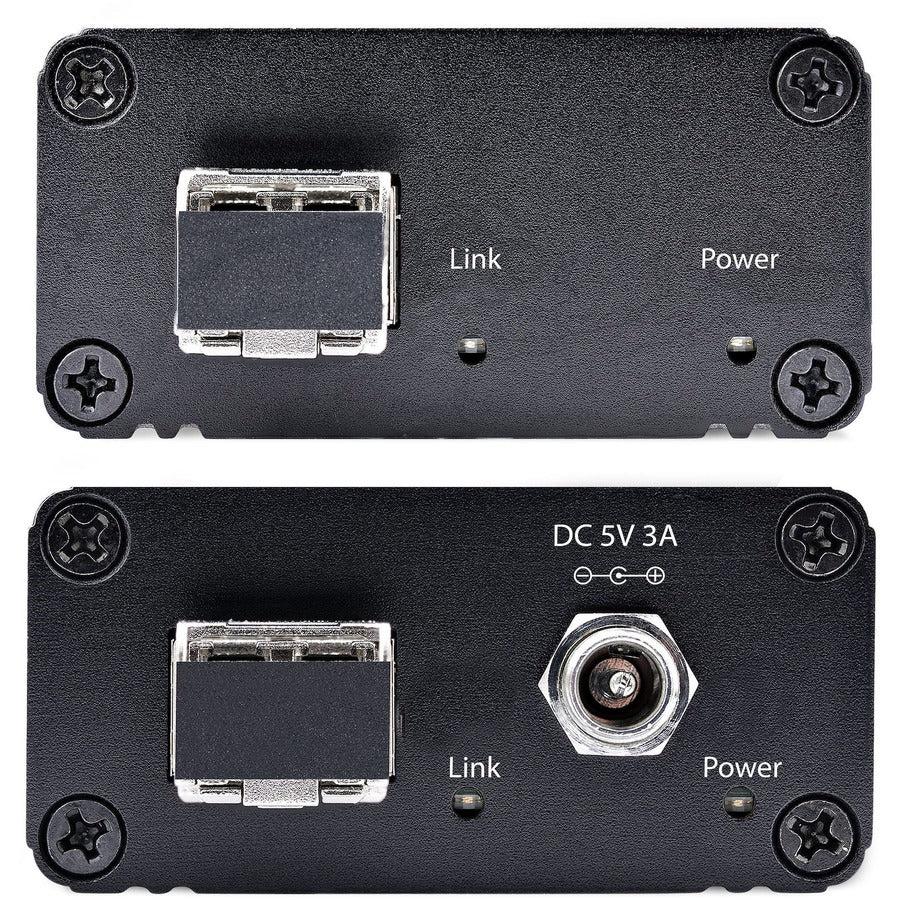 Startech.Com 2-Port Usb 3.0 Extender Over Om3 Multimode Fiber, Lc/Lc, 2X 5Gbps Usb-A Hub, 350M (1150Ft), Durable Usb Fiber Optic Extender