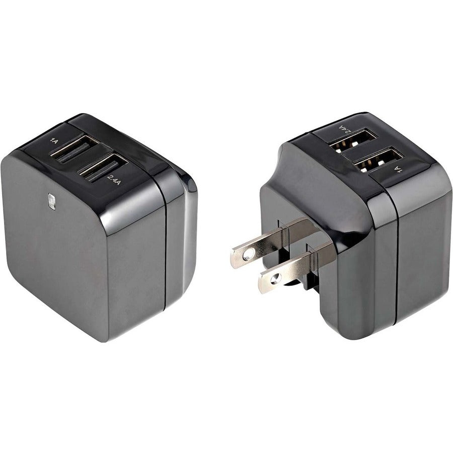 Startech.Com 2 Port Usb Wall Charger - 17W Wall Charger Hub (2.4A & 1A Port) - Dual Port Usb-A Power