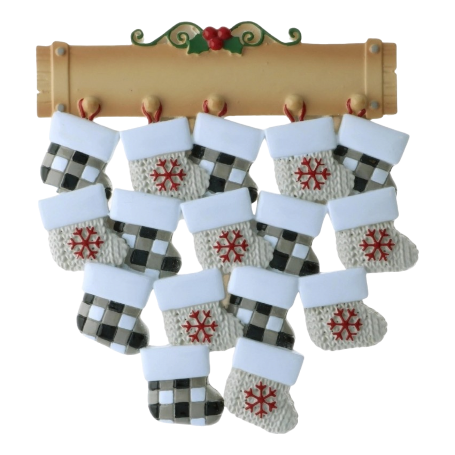 Stocking Family Up To 16 Ornament