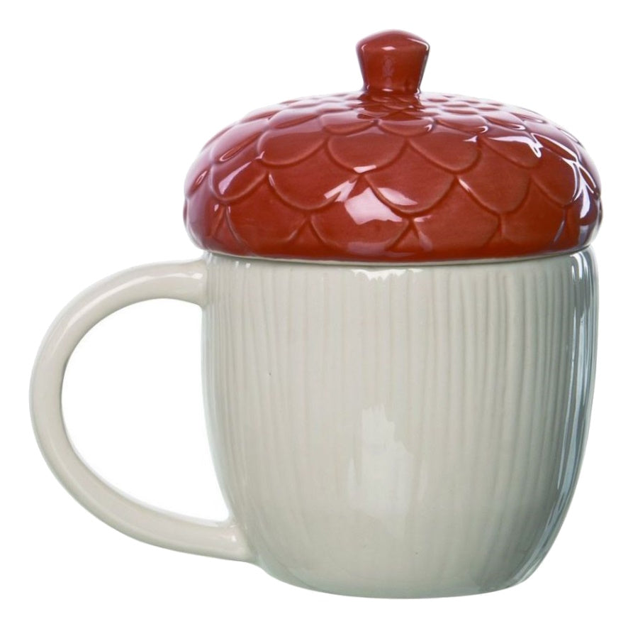 Stoneware Moody Acorn Mug - Orange