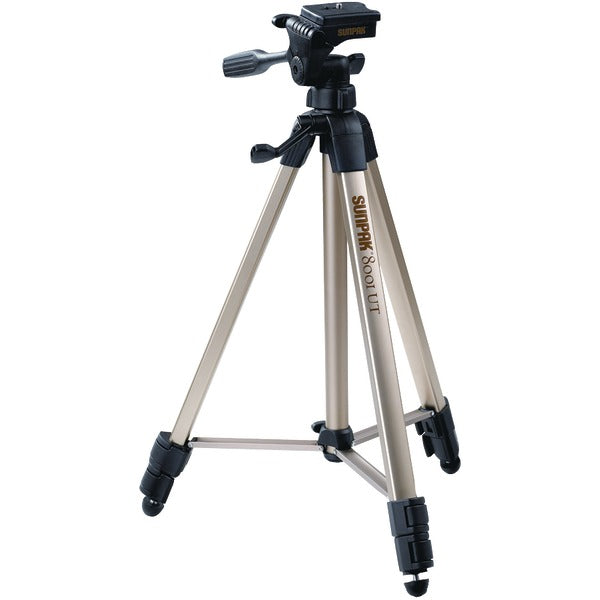Sunpak 620-080 10-Lb.-Capacity Tripod with 3-Way Pan Head, 60-In. Extended