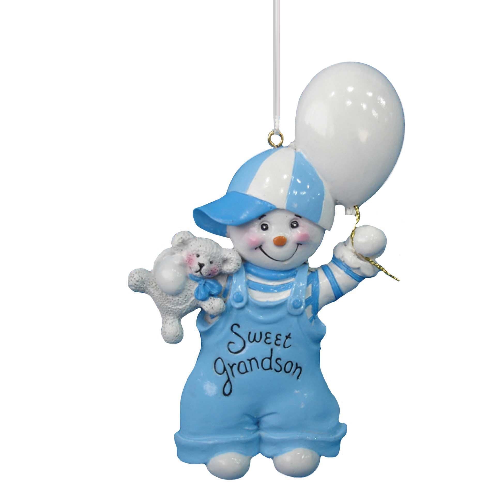 Sweet Grandson - Boy with Balloon Ornament