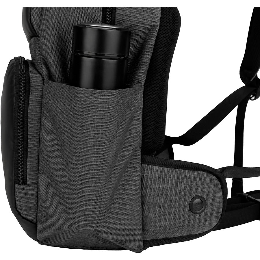 Swissdigital Design EMPERE TM SD712M-B Carrying Case (Backpack) for 15.6" to 16" Amazon, Apple iPhone iPad Notebook, MacBook, Chromebook - Black/Gray