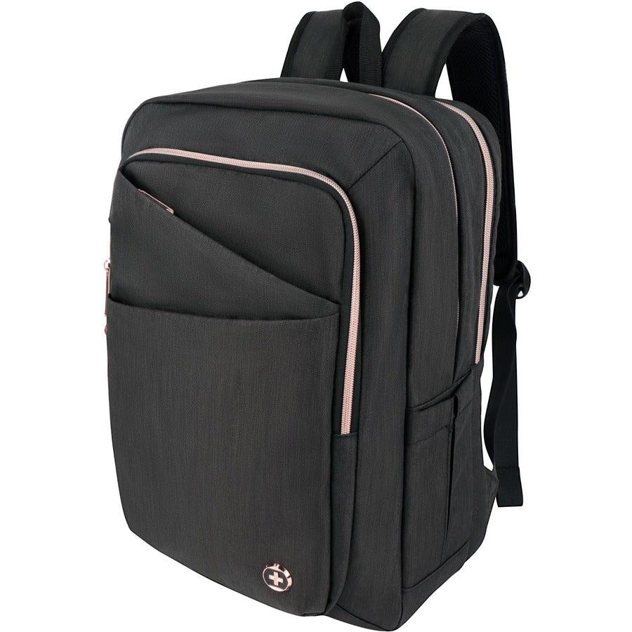 Swissdigital Design SD1006-01 Carrying Case (Backpack) for 15.6" to 16" Apple, Amazon Notebook, MacBook Pro - Black