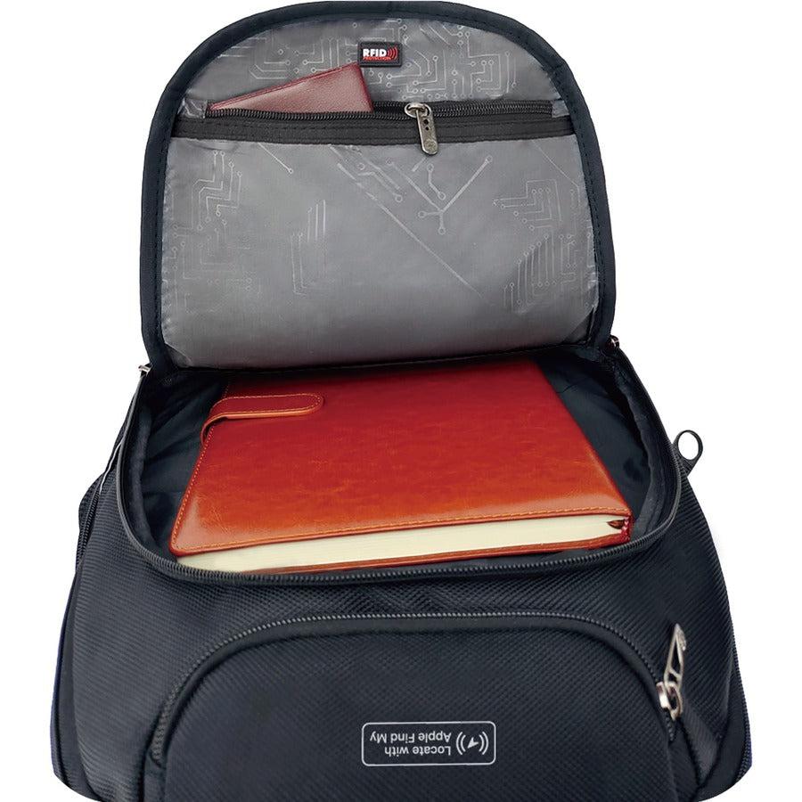 Swissdigital Design TERABYTE J16BTFB-41 Carrying Case (Backpack) for 15.6" to 16" Apple, Amazon iPhone iPad Notebook, MacBook Pro - Black/Red