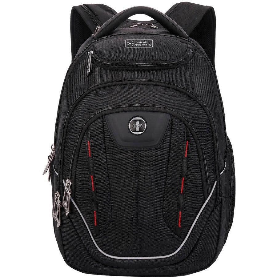 Swissdigital Design TERABYTE J16BTFB-41 Carrying Case (Backpack) for 15.6" to 16" Apple, Amazon iPhone iPad Notebook, MacBook Pro - Black/Red
