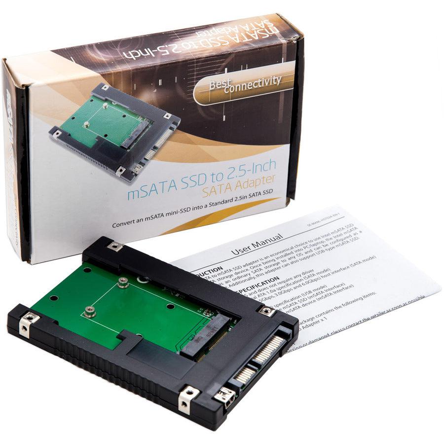 Syba Sd-Ada40077 2.5 Inch Sata To Msata Ssd Adapter