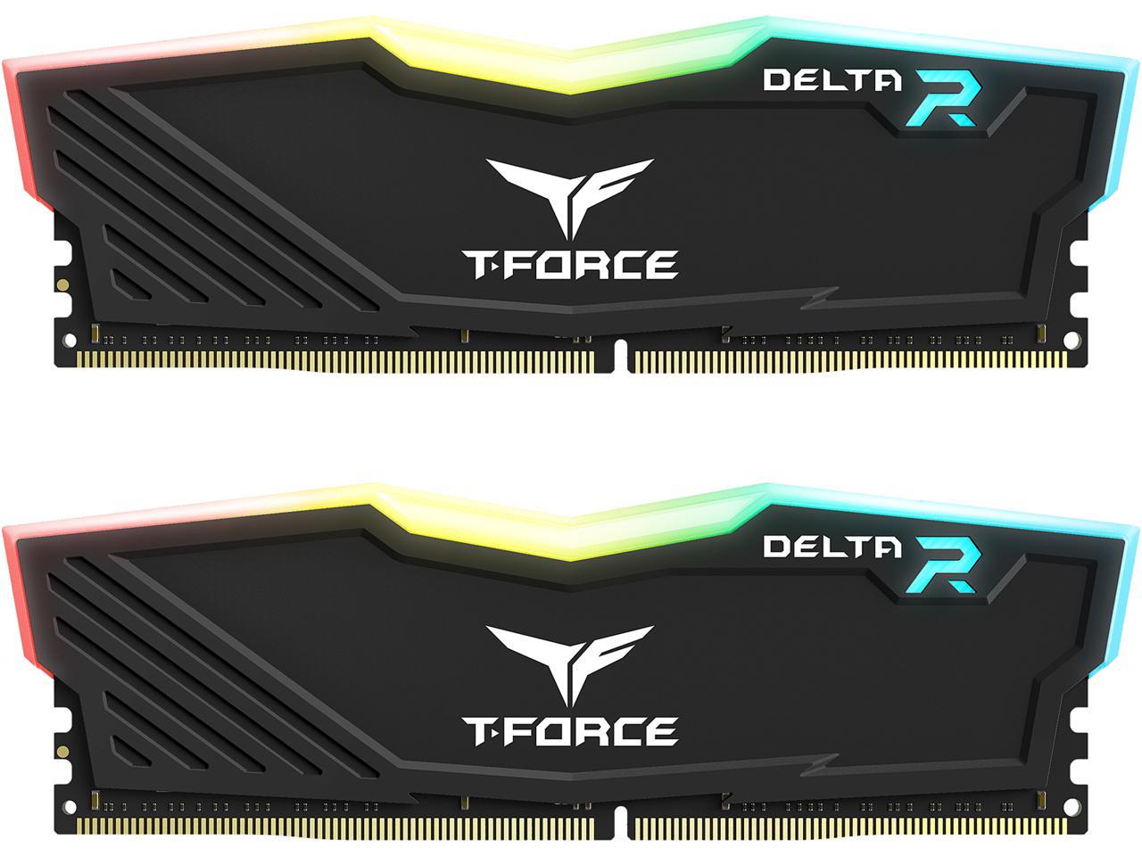 T-Force DELTA RGB 32GB (2 X 16GB) DDR4 SDRAM Memory Kit TF3D432G3200HC16FDC01