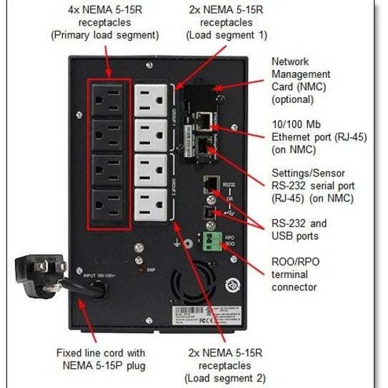 T1kVA Tower UPS (100-125VAC) 55951AX