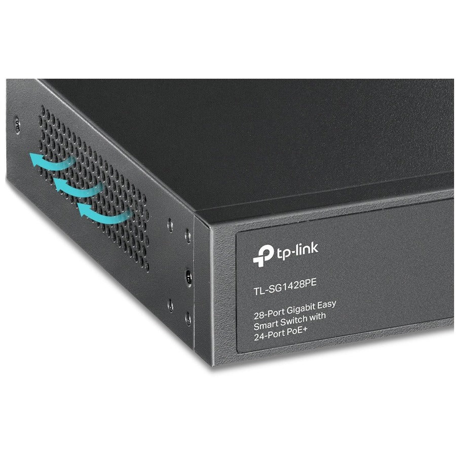 TP-LINK TL-SG1428PE 28-Port Gigabit Easy Smart Switch - 24-Port PoE+ 250W | Tecisoft