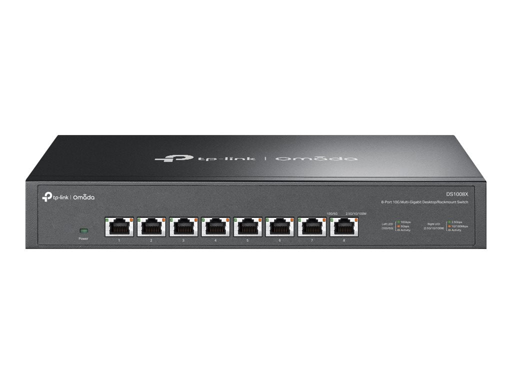 TP-Link Omada DS1008X V1.6 - Switch - 8 x 100/1000/2.5G/5G/10GBase-T - desktop, rack-mountable