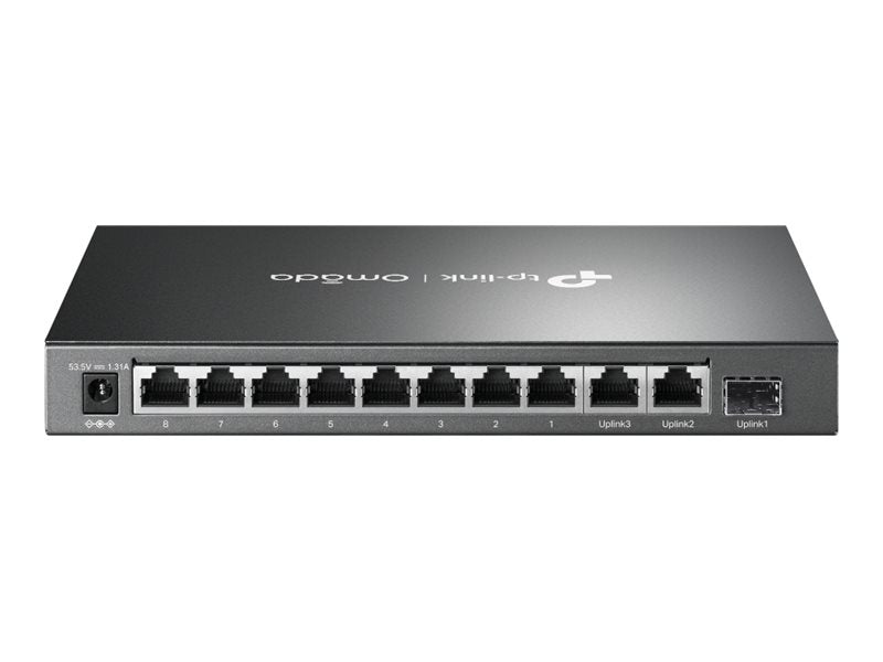 TP-Link Omada DS111P V1.6 - Switch - 8 x 10/100Base-TX (PoE) + 2 x 1Gb Ethernet + 1 x Gigabit SFP - desktop - PoE+ (65 W)