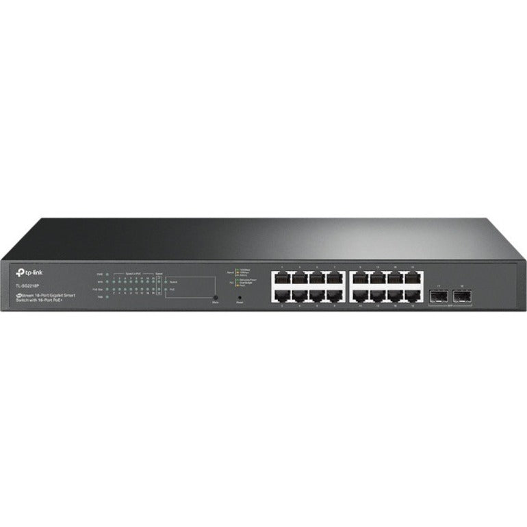 TP-Link TL-SG2218P - JetStream™ 18-Port Gigabit Smart Switch with 16-Port PoE+ - 16