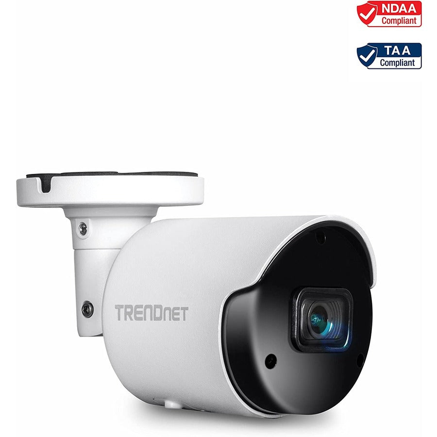 TRENDnet Indoor Outdoor 5MP H.265 PoE Bullet Network Camera, IP66 Rated Housing, IR Night