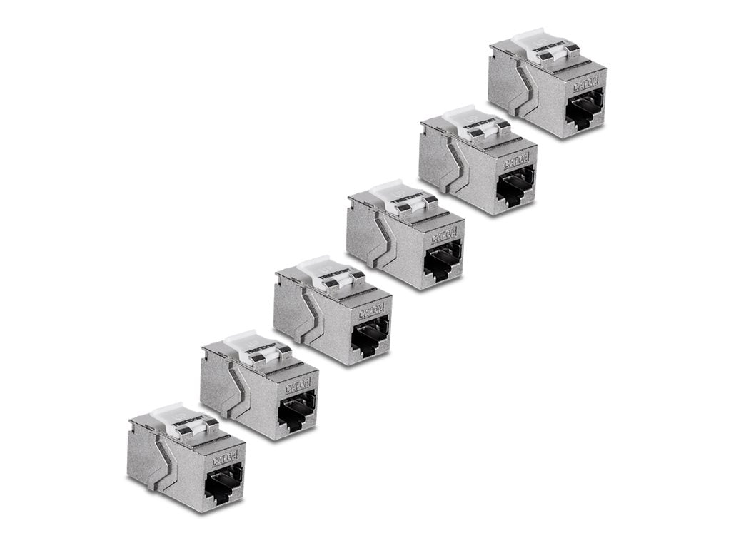 TRENDnet - Modular insert (coupling) - CAT 6a - RJ-45 - TAA Compliant (pack of 6)