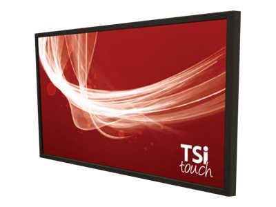 TSItouch - Touch overlay w/ LED display - multi-touch (10-point) - infrared - wired - USB - black powder coat - for NEC