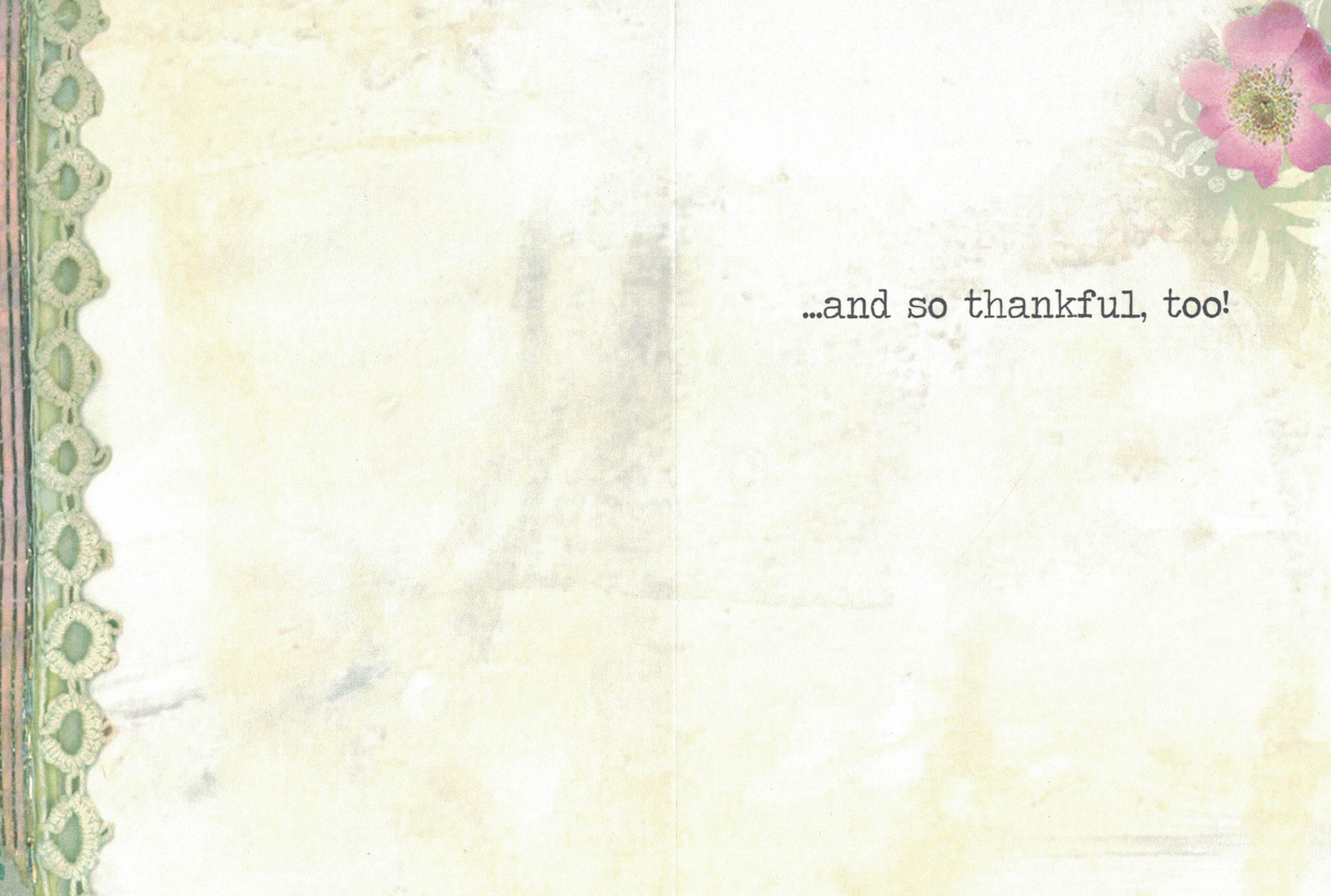 Thank You Card - Grateful For You