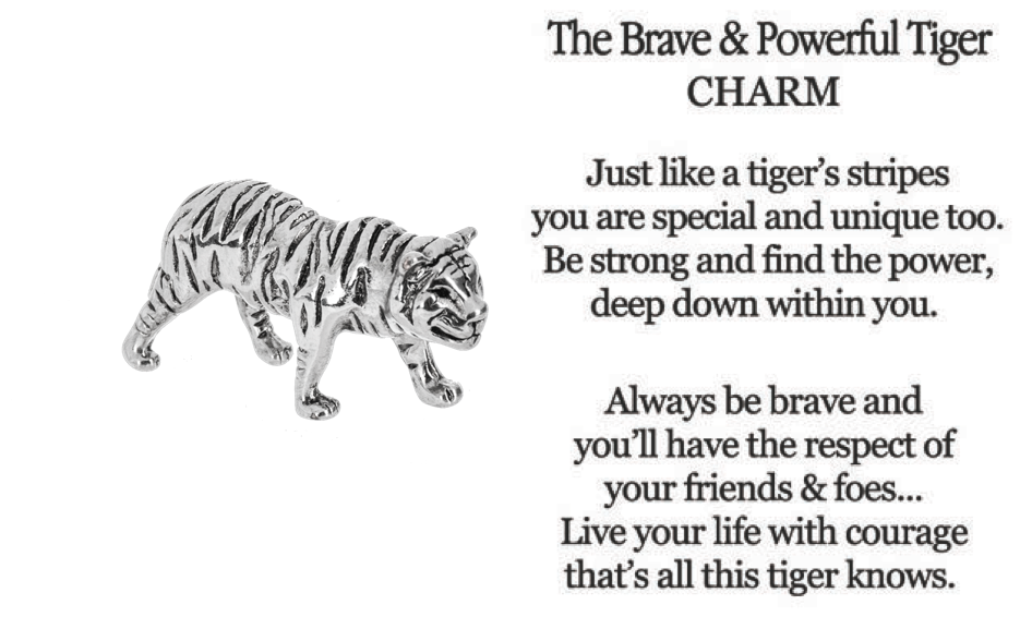 The Brave and Powerful Tiger Charm