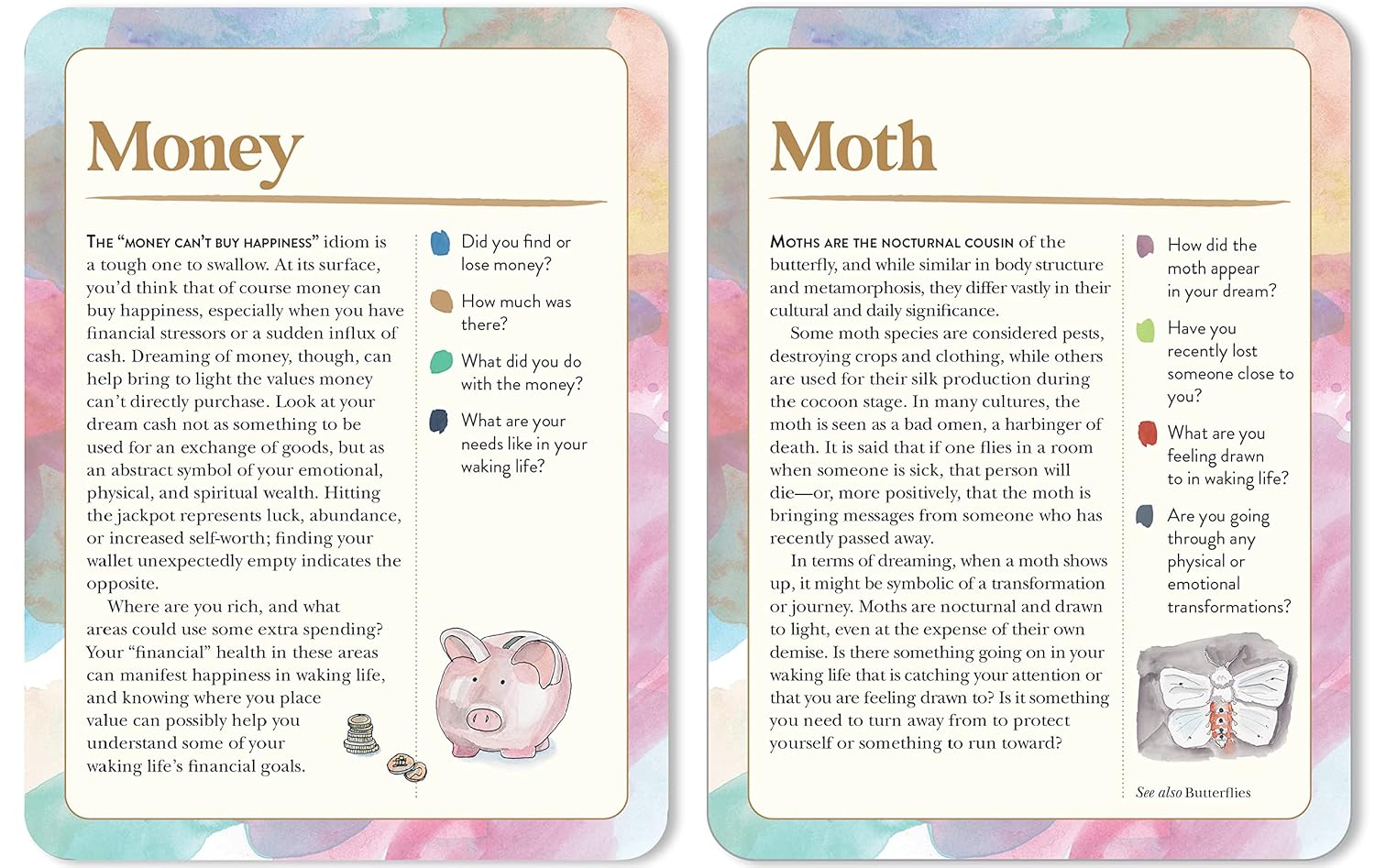 The Dream Symbols Card Deck - Decode Your Nightly Dreams
