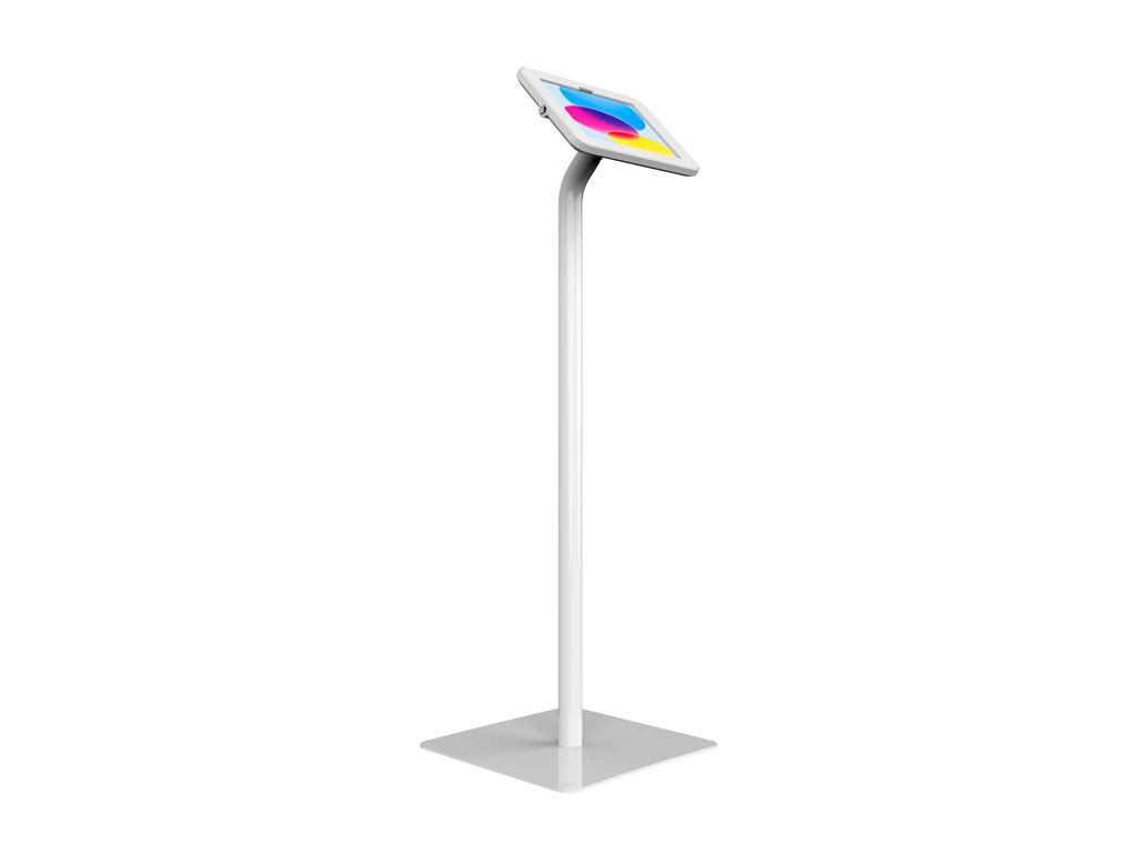 The Joy Factory Elevate II - Stand - kiosk style - for tablet - lockable - aluminum, steel, ABS plastic - white - screen size: KAA651W