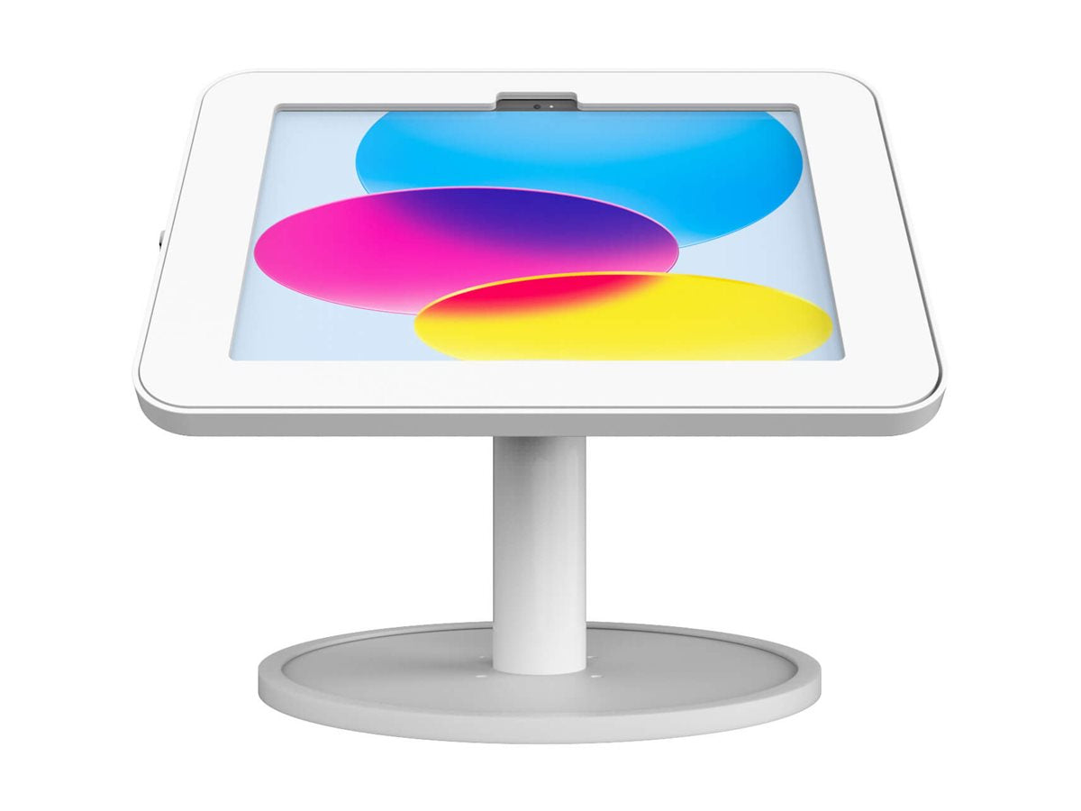The Joy Factory Elevate II - Stand - kiosk style - for tablet - lockable - aluminum, steel, ABS plastic - white - screen size: KAA652W