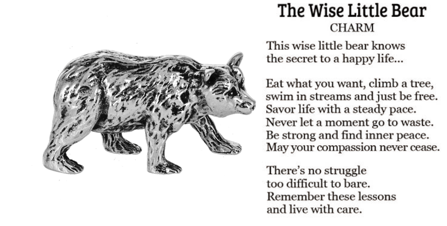 The Wise Little Bear Charm
