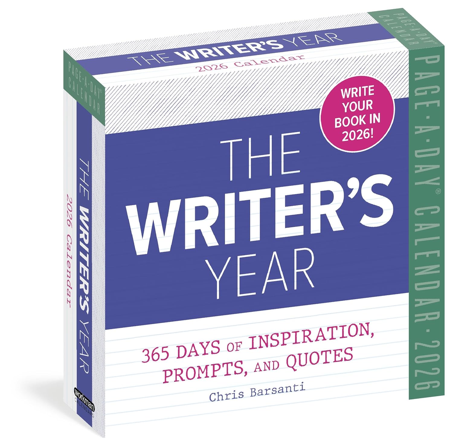 The Writer's Year Page-A-Day Calendar 2026: 365 Days of Inspiration, Prompts, and Quotes