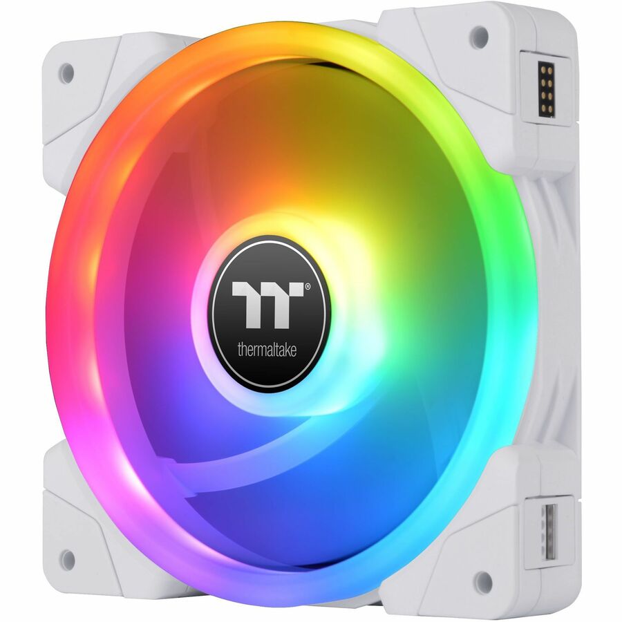 Thermaltake SWAFAN EX 12 RGB PC Cooling Fan White TT Premium Edition (3-Fan Pack) - 3 Pack
