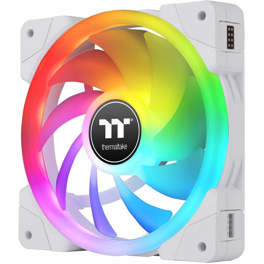 Thermaltake SWAFAN EX 12 RGB PC Cooling Fan White TT Premium Edition (3-Fan Pack) - 3 Pack